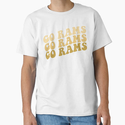 Go Rams T-Shirt - Casual Everyday Wear for Adults - T-Shirt, Sweatshirt, Hoodie