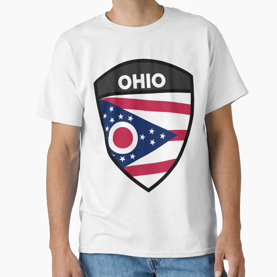 Ohio Badge Ii T-Shirt - Unique Graphic for Adults - T-Shirt, Sweatshirt, Hoodie