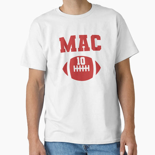 Alabama Mac 10 Football Fan T-Shirt - Custom Art Print Unisex - T-Shirt, Sweatshirt, Hoodie
