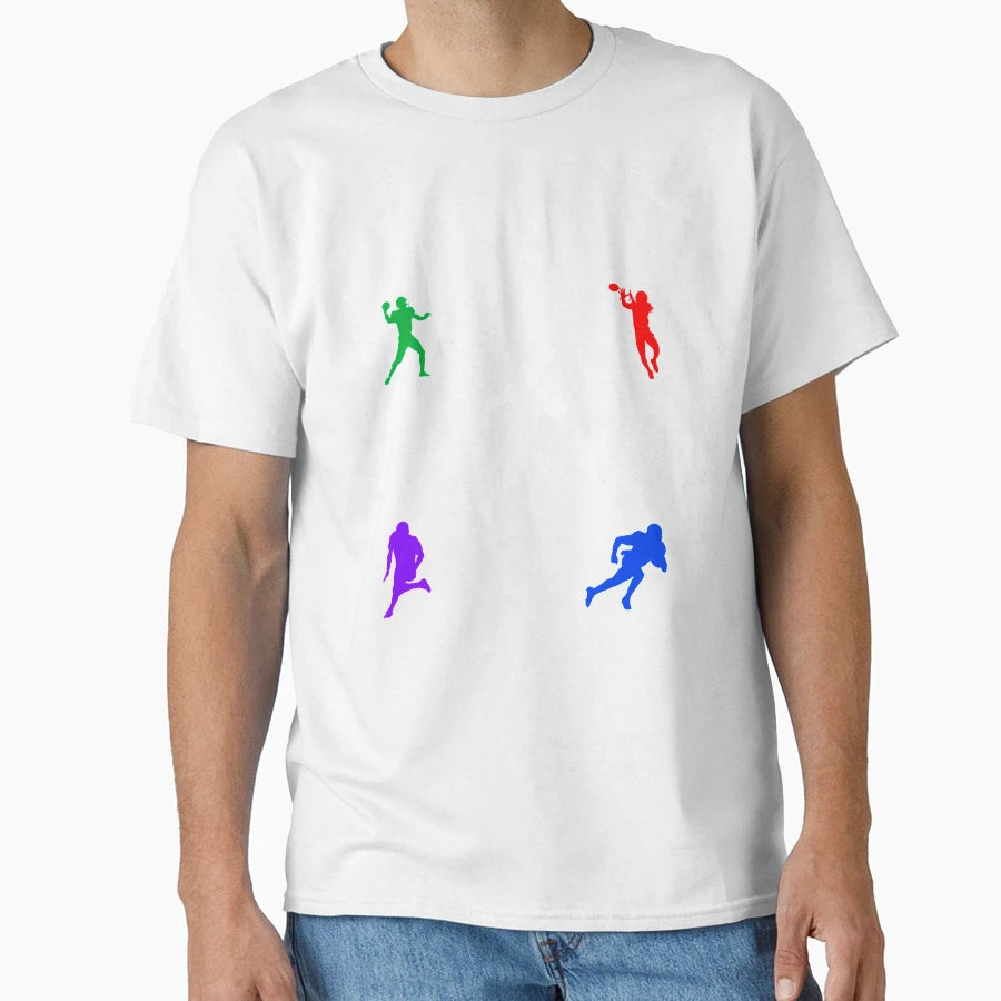 Football Players Pattern T-Shirt - Graphic Print for Adults - T-Shirt, Sweatshirt, Hoodie