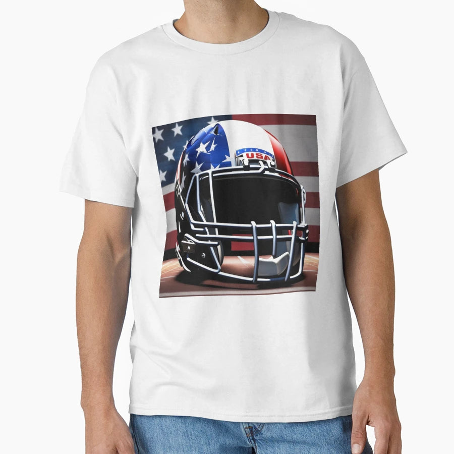 Usa Football Gridiron T-Shirt - Fun Novelty Design for Adults - T-Shirt, Sweatshirt, Hoodie