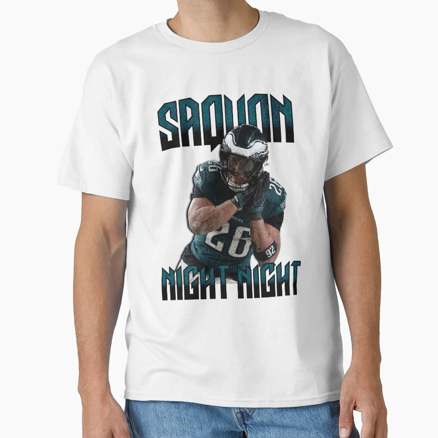 Saquon Night Night T-Shirt - Casual Everyday Wear Unisex - T-Shirt, Sweatshirt, Hoodie