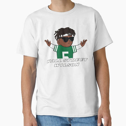 Jets Garrett Wilson Wall Street Wilson T-Shirt - Trendy Graphic Men Women - T-Shirt, Sweatshirt, Hoodie