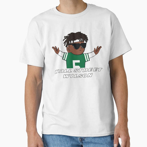 Jets Garrett Wilson Wall Street Wilson T-Shirt - Trendy Graphic Men Women - T-Shirt, Sweatshirt, Hoodie