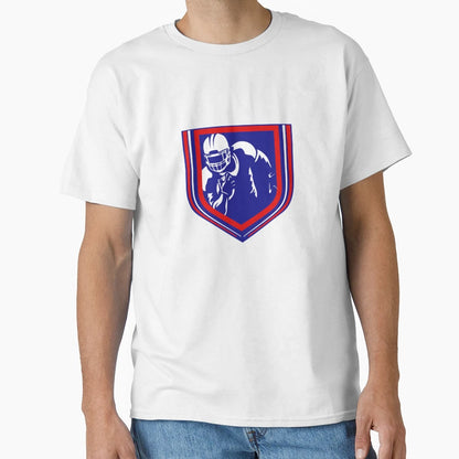 Football Fan Red White And Blue T-Shirt - Novelty Apparel Unisex - T-Shirt, Sweatshirt, Hoodie