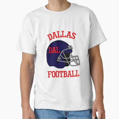 Dallas Football And T-Shirt - Custom Art Print Men Women - T-Shirt, Sweatshirt, Hoodie