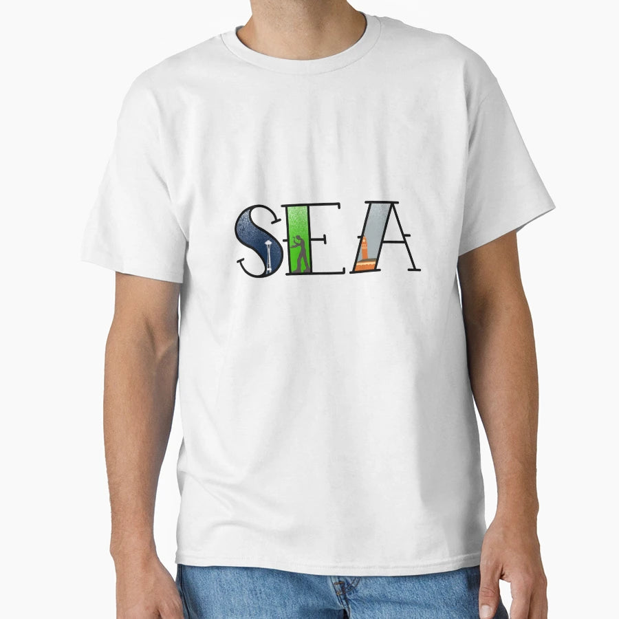 Seattle Tattoo T-Shirt - Custom Art Print for Adults - T-Shirt, Sweatshirt, Hoodie