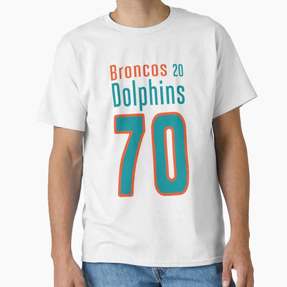 Dolphins 70 Points T-Shirt - Streetwear Style Unisex - T-Shirt, Sweatshirt, Hoodie