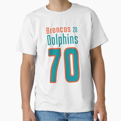 Dolphins 70 Points T-Shirt - Streetwear Style Unisex - T-Shirt, Sweatshirt, Hoodie