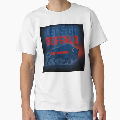 Lets Go Buffalo Charging Bison Game Day T-Shirt - Fun Novelty Design Unisex - T-Shirt, Sweatshirt, Hoodie