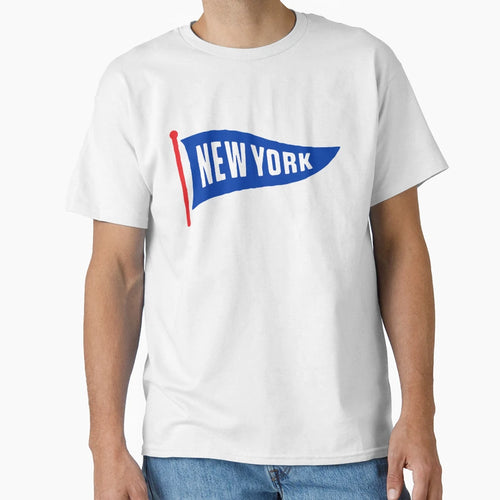 New York Pennant T-Shirt - Novelty Apparel for Adults - T-Shirt, Sweatshirt, Hoodie