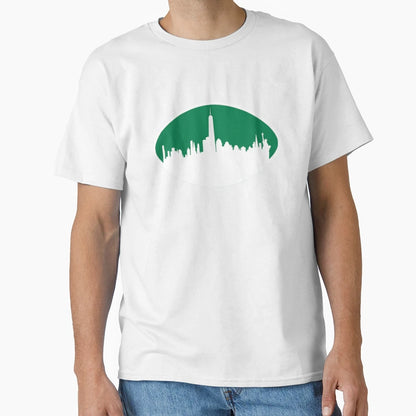 Jets New York Skyline Football T-Shirt - Unique Graphic for Adults - T-Shirt, Sweatshirt, Hoodie
