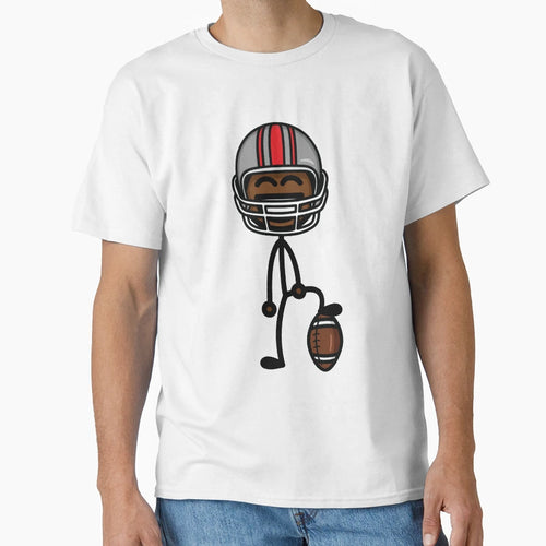 Football Player T-Shirt - Aesthetic Graphic for Adults - T-Shirt, Sweatshirt, Hoodie