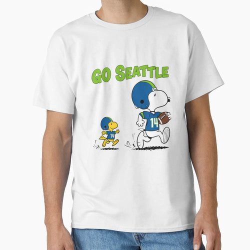 Seattleoopy Seahawks Snoopy And T-Shirt - Minimalist Print Men Women - T-Shirt, Sweatshirt, Hoodie