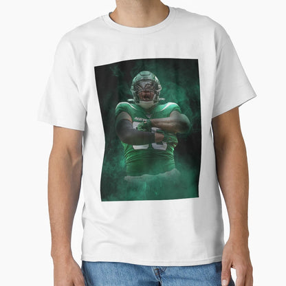 Quinnen Williams New York Sports Art T-Shirt - Unique Graphic for Adults - T-Shirt, Sweatshirt, Hoodie