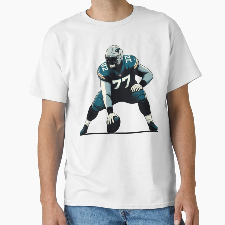 Offensive Lineman T-Shirt - Minimalist Print Men Women - T-Shirt, Sweatshirt, Hoodie