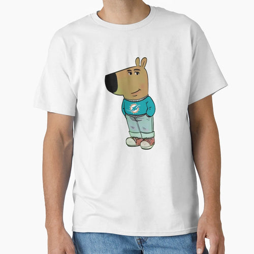 Miami Dophins Just Chill Guy Meme T-Shirt - Graphic Print for Adults - T-Shirt, Sweatshirt, Hoodie