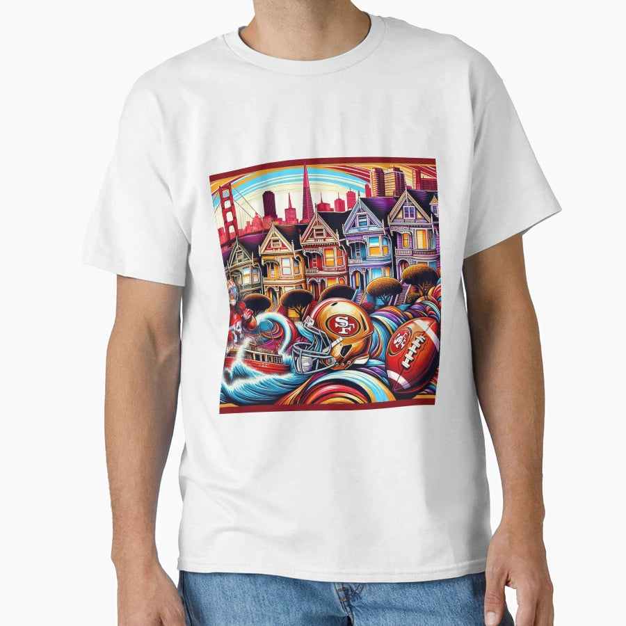 San Francisco 49Ers City Artwork T-Shirt - Trendy Graphic Unisex - T-Shirt, Sweatshirt, Hoodie