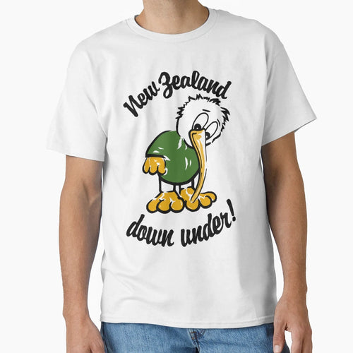 New Zealand Down Under Green Version T-Shirt - Aesthetic Graphic Men Women - T-Shirt, Sweatshirt, Hoodie