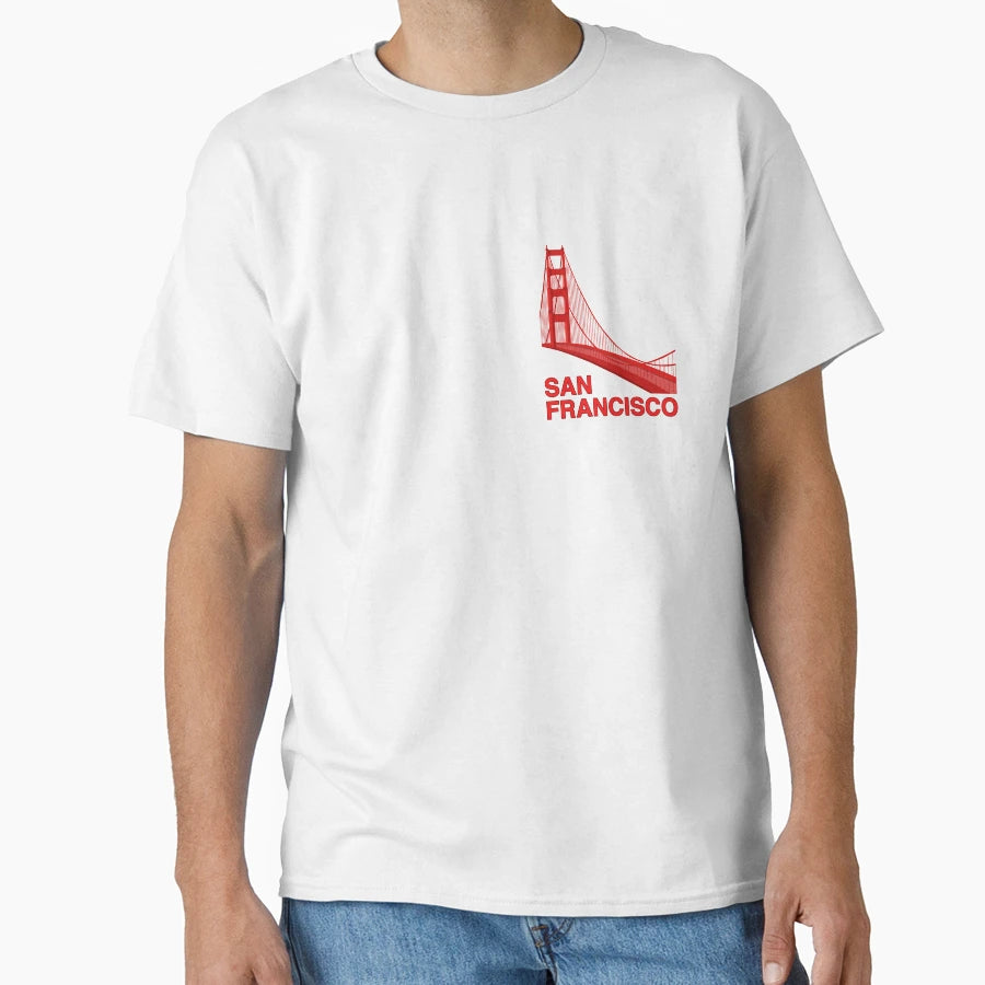 Golden Gate San Francisco T-Shirt - Fun Novelty Design for Adults - T-Shirt, Sweatshirt, Hoodie