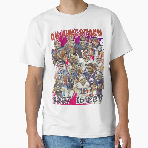 Buffalo Bills Qb Purgatory 1997 2017 T-Shirt - Minimalist Print for Adults - T-Shirt, Sweatshirt, Hoodie