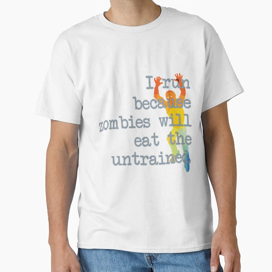 Zombie Run T-Shirt - Custom Art Print Unisex - T-Shirt, Sweatshirt, Hoodie