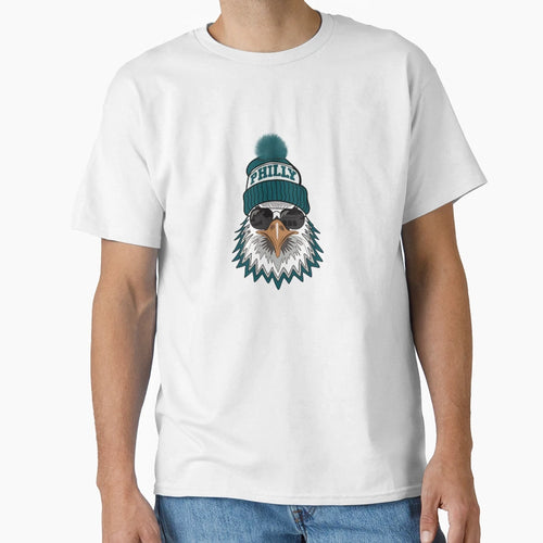 Eagle Beanie T-Shirt - Minimalist Print for Adults - T-Shirt, Sweatshirt, Hoodie