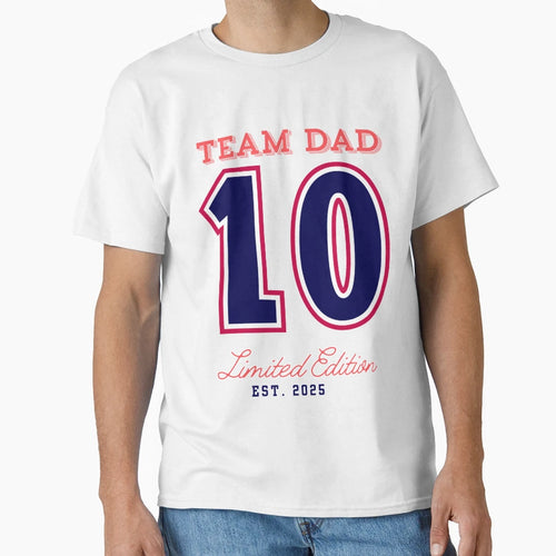 Team Dad Papa Dad Birthday T-Shirt - Graphic Print for Adults - T-Shirt, Sweatshirt, Hoodie