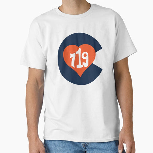 Hand Drawn Colorado Heart Flag 719 T-Shirt - Aesthetic Graphic Men Women - T-Shirt, Sweatshirt, Hoodie