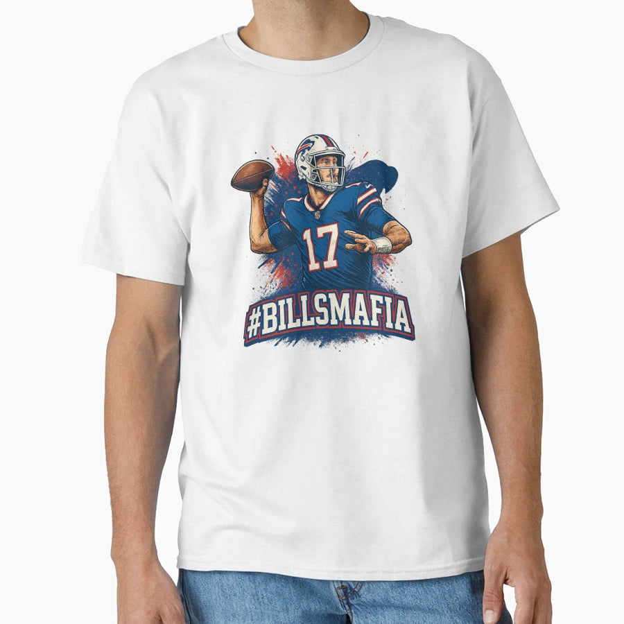 JA Billsmafia Throw Buffalo Qb 17 Fan T-Shirt - Casual Everyday Wear Unisex - T-Shirt, Sweatshirt, Hoodie