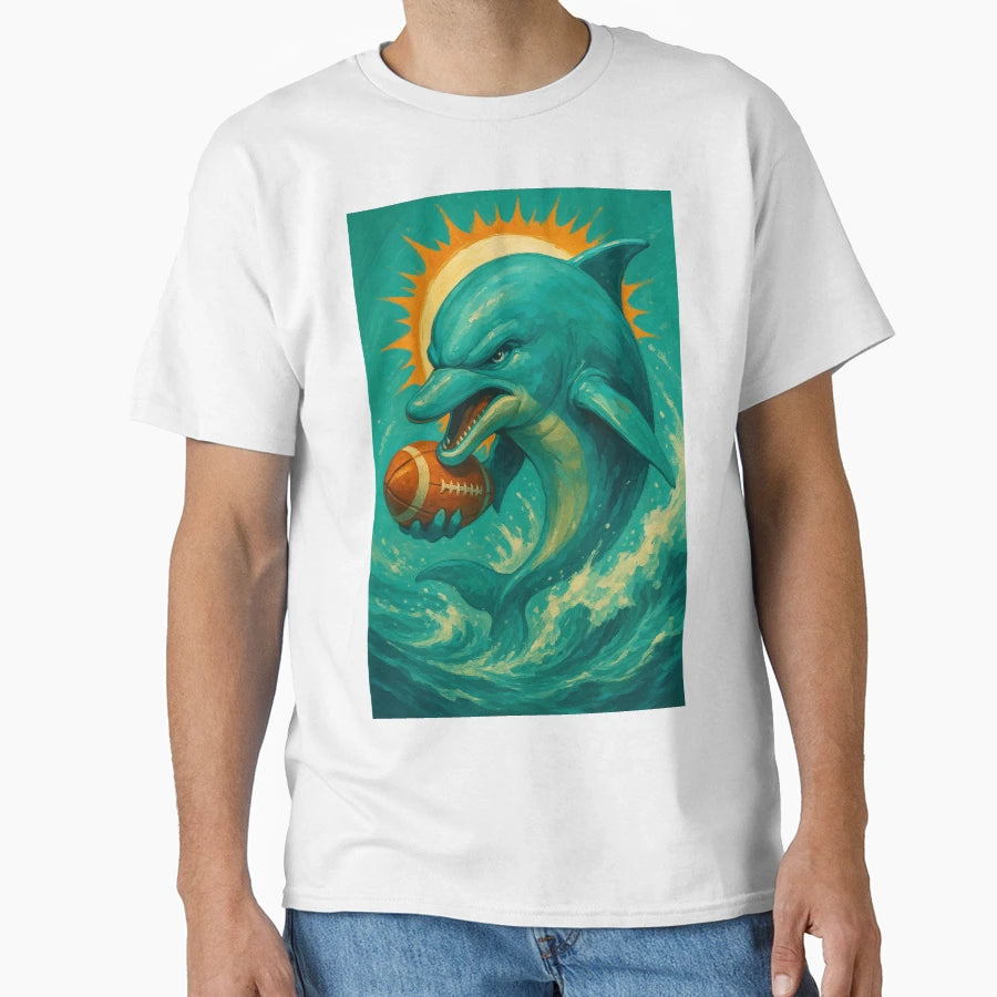 Miami Football V2 T-Shirt - Aesthetic Graphic for Adults - T-Shirt, Sweatshirt, Hoodie