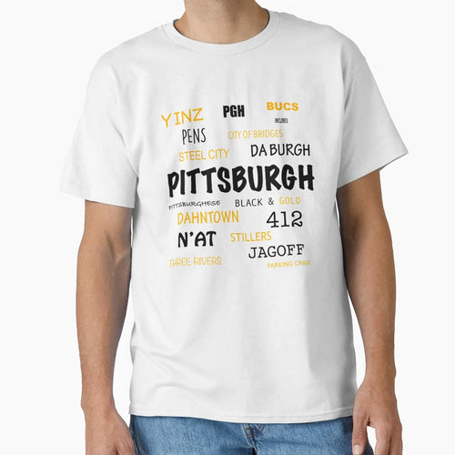 All Things Pittsburgh Black And Gold T-Shirt - Trendy Graphic Men Women - T-Shirt, Sweatshirt, Hoodie
