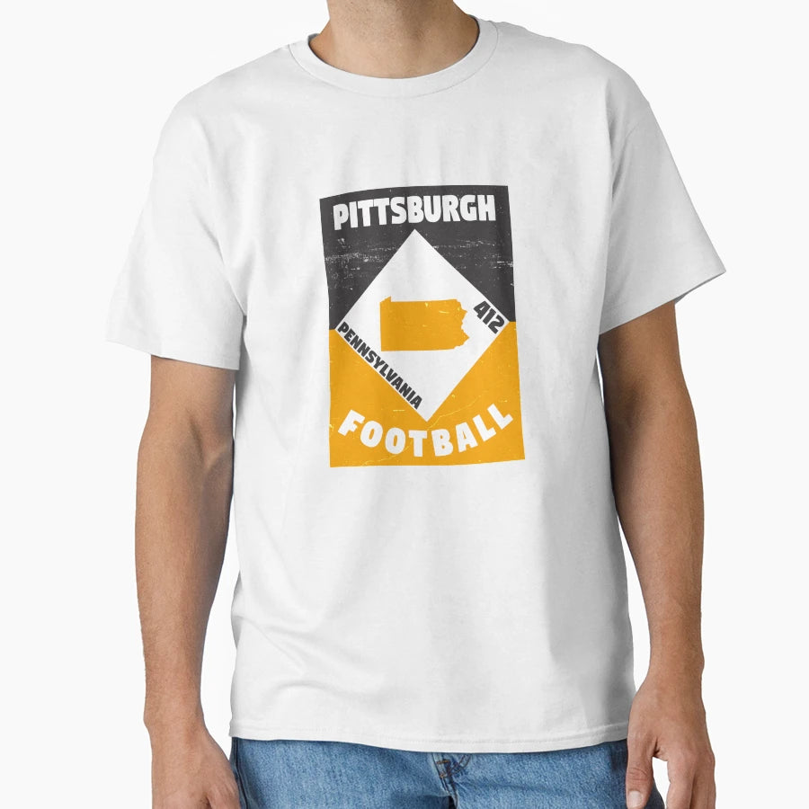 Pittsburgh Football T-Shirt - Aesthetic Graphic Men Women - T-Shirt, Sweatshirt, Hoodie