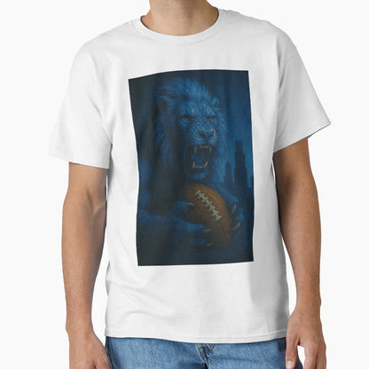 Detroit Football V4 T-Shirt - Graphic Print Men Women - T-Shirt, Sweatshirt, Hoodie