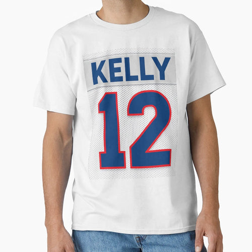 Bills 12 T-Shirt - Minimalist Print for Adults - T-Shirt, Sweatshirt, Hoodie