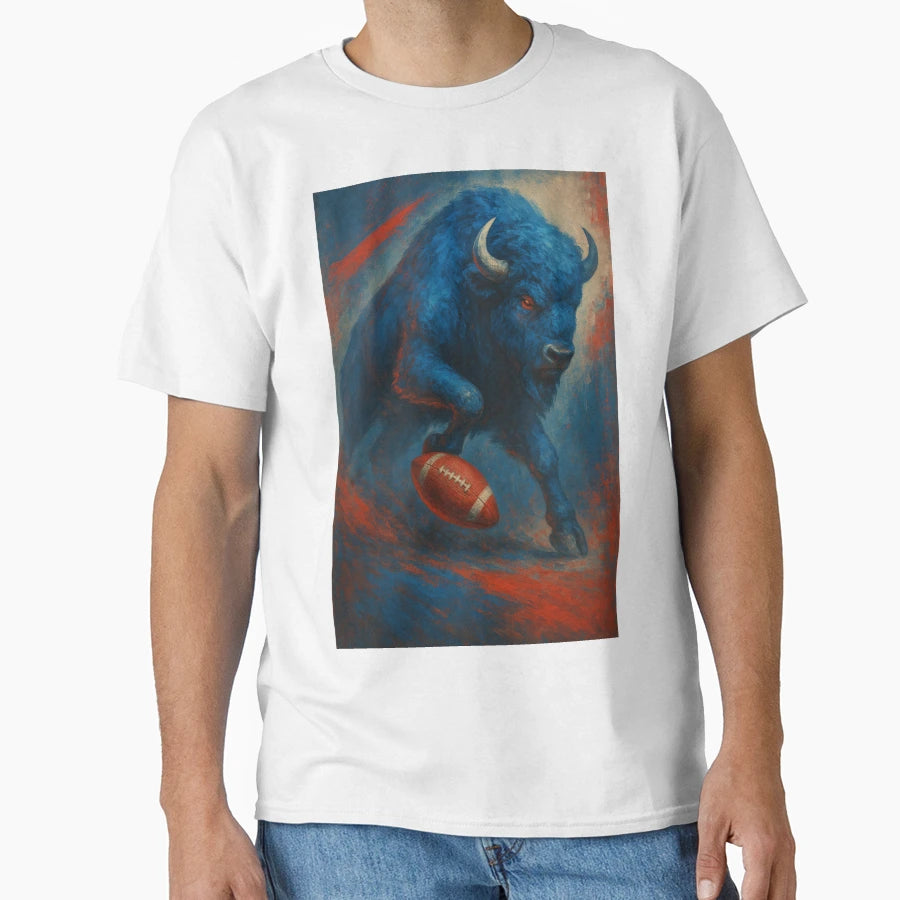 Buffalo Football V2 T-Shirt - Graphic Print for Adults - T-Shirt, Sweatshirt, Hoodie