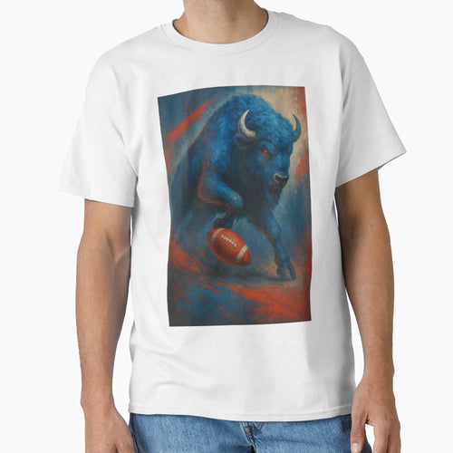 Buffalo Football V2 T-Shirt - Graphic Print for Adults - T-Shirt, Sweatshirt, Hoodie