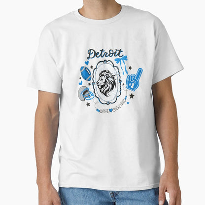 Detroit Lions Girly T-Shirt - Trendy Graphic Unisex - T-Shirt, Sweatshirt, Hoodie