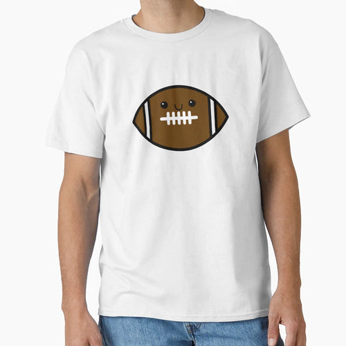 Cutey Face Football Friend T-Shirt - Casual Everyday Wear Unisex - T-Shirt, Sweatshirt, Hoodie