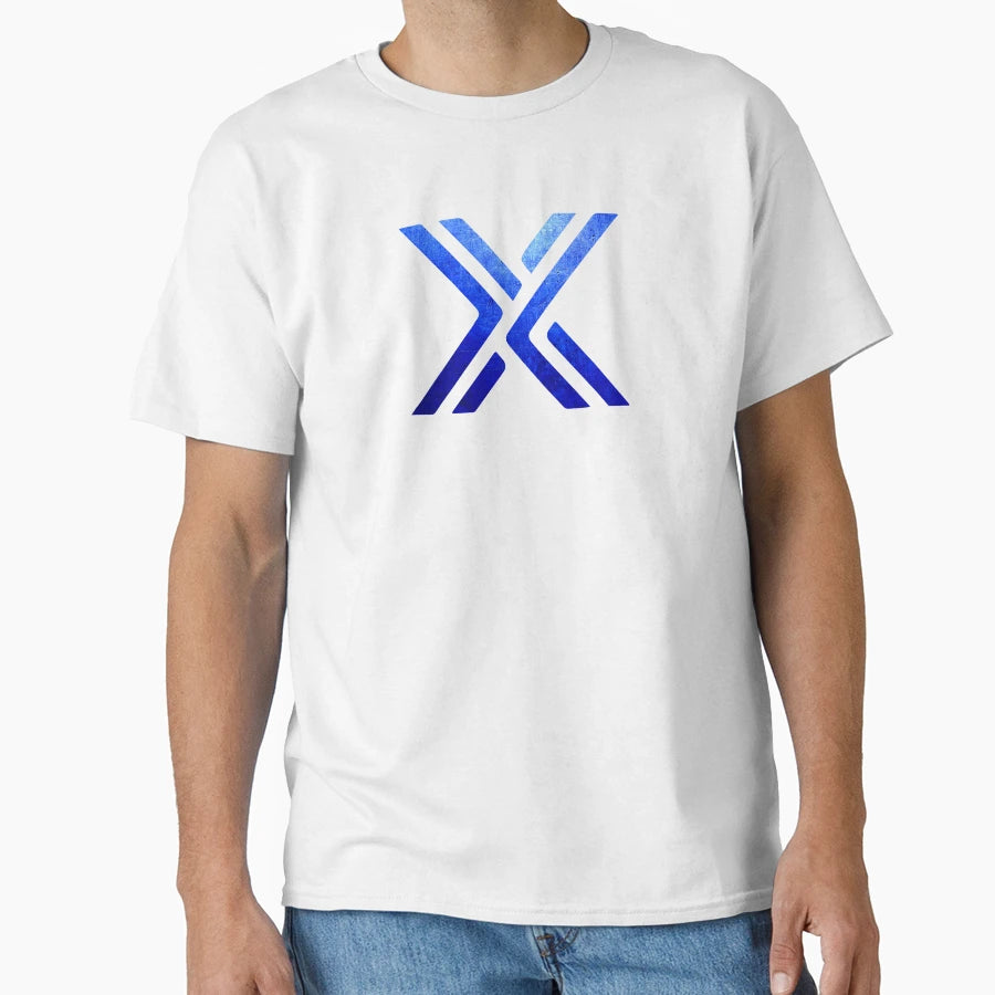 Immutable X Blue Metal Black T-Shirt - Unique Graphic for Adults - T-Shirt, Sweatshirt, Hoodie