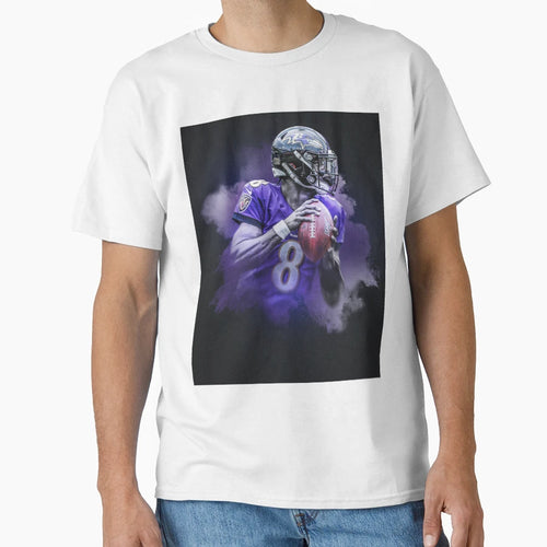 Lamar Baltimore Sports Art T-Shirt - Streetwear Style for Adults - T-Shirt, Sweatshirt, Hoodie