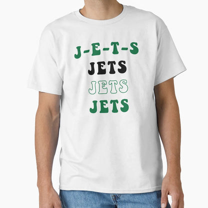New York Jets Funky J E T S Chant T-Shirt - Trendy Graphic Men Women - T-Shirt, Sweatshirt, Hoodie