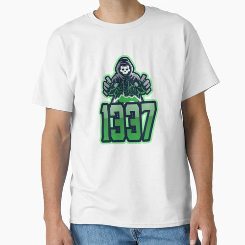Cyber Security 1337 Hacker Green T-Shirt - Minimalist Print for Adults - T-Shirt, Sweatshirt, Hoodie