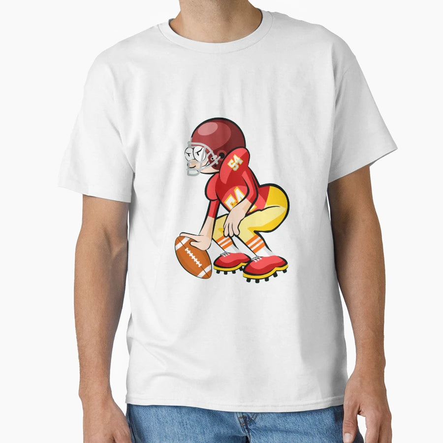 American Football Cartoon 25 41 T-Shirt - Unique Graphic Men Women - T-Shirt, Sweatshirt, Hoodie