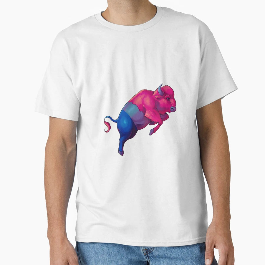Great American Bi Bison T-Shirt - Unique Graphic Men Women - T-Shirt, Sweatshirt, Hoodie