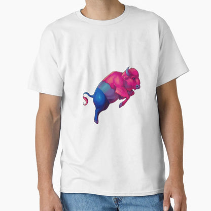 Great American Bi Bison T-Shirt - Unique Graphic Men Women - T-Shirt, Sweatshirt, Hoodie