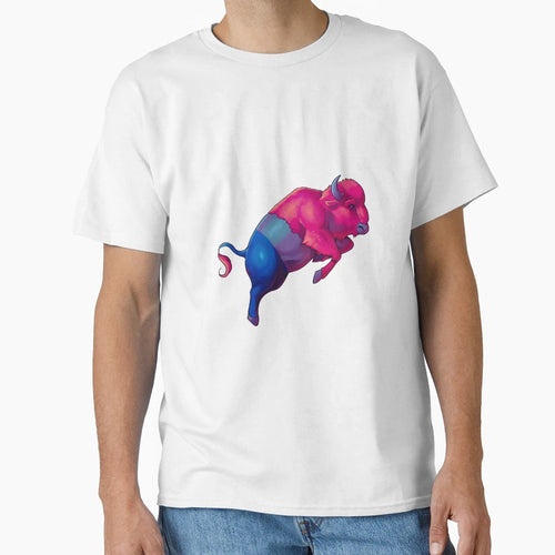 Great American Bi Bison T-Shirt - Unique Graphic Men Women - T-Shirt, Sweatshirt, Hoodie