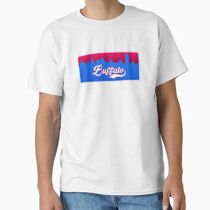 Buffalo Football Skyline T-Shirt - Casual Everyday Wear Men Women - T-Shirt, Sweatshirt, Hoodie
