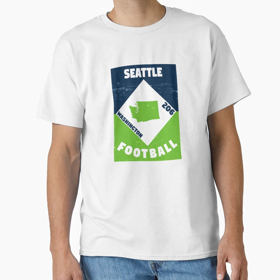 Seattle Football T-Shirt - Trendy Graphic Men Women - T-Shirt, Sweatshirt, Hoodie