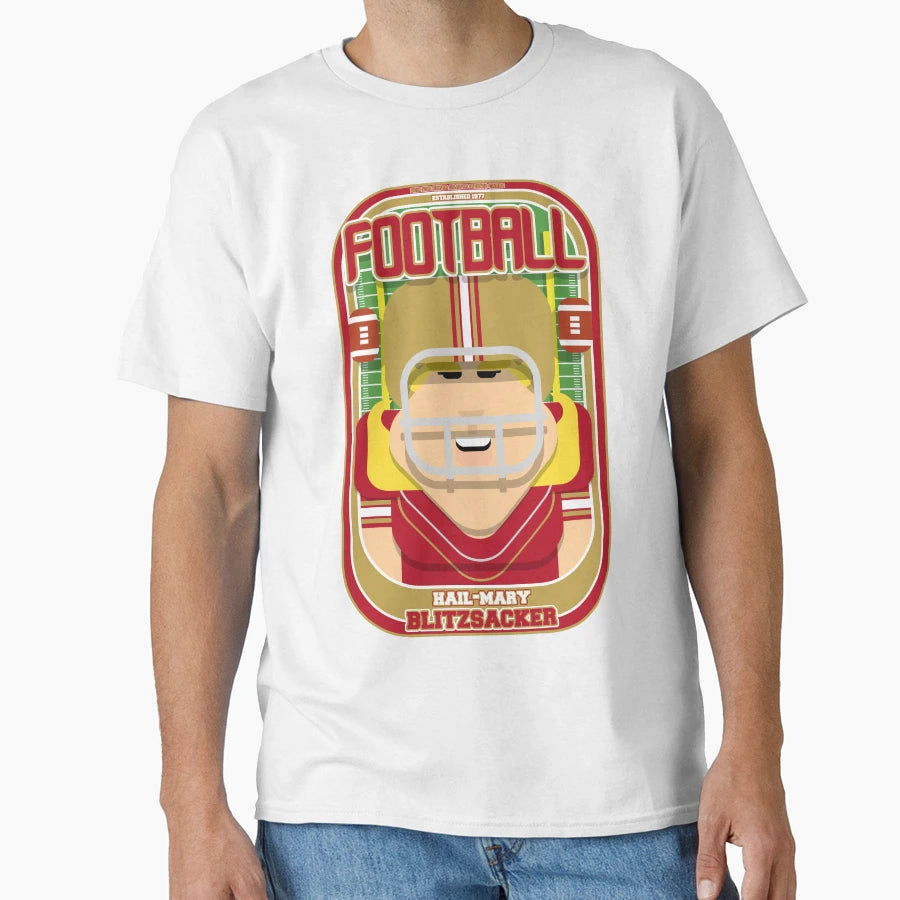 American Football Red And Gold Hail T-Shirt - Custom Art Print Men Women - T-Shirt, Sweatshirt, Hoodie